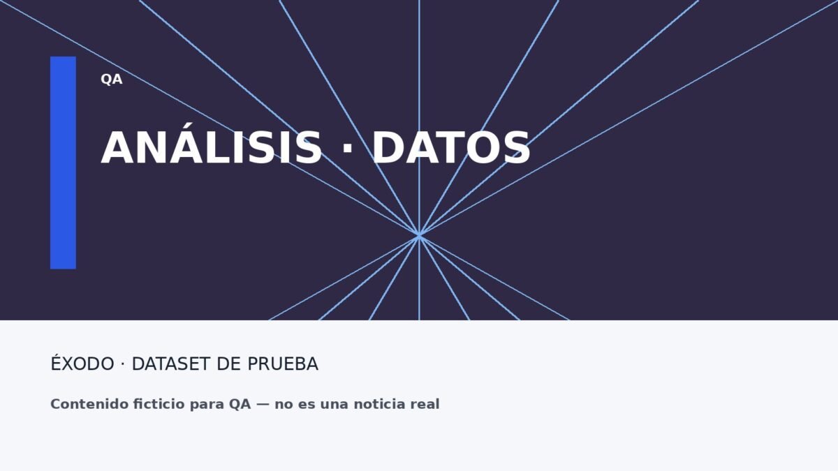 Imagen ficticia de datos para un análisis