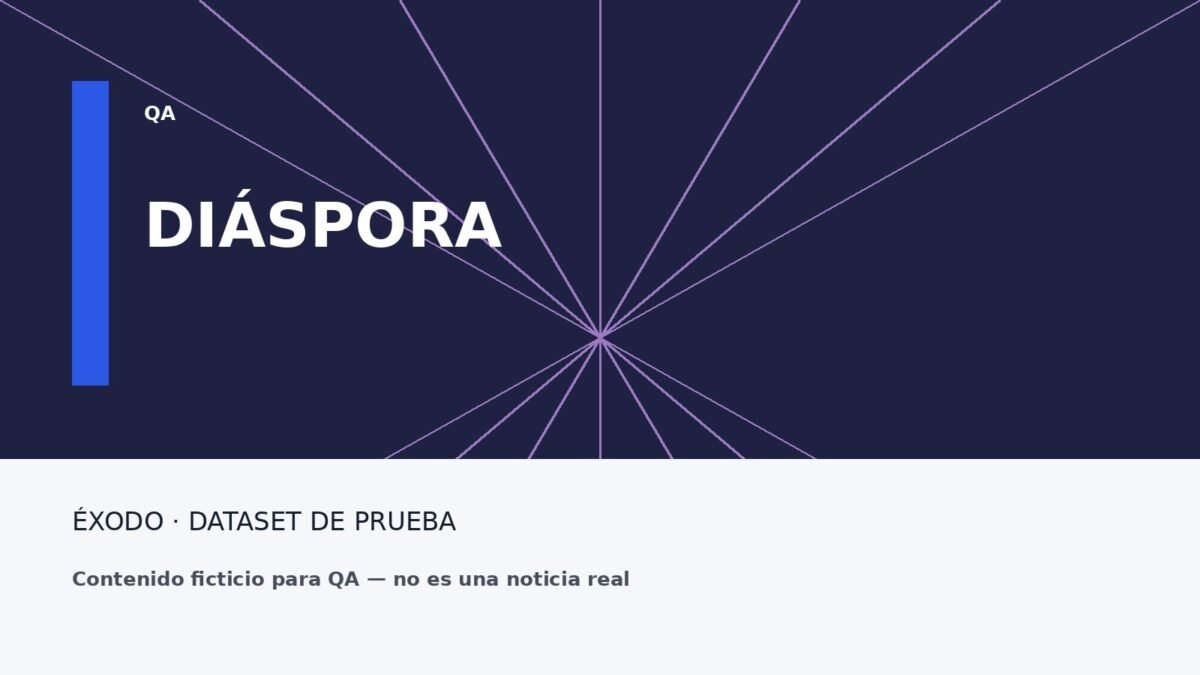 Imagen ficticia de prueba para una noticia de Diáspora