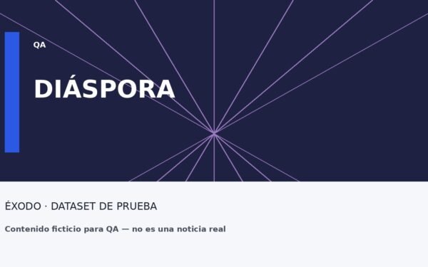 Imagen ficticia de prueba para una noticia de Diáspora