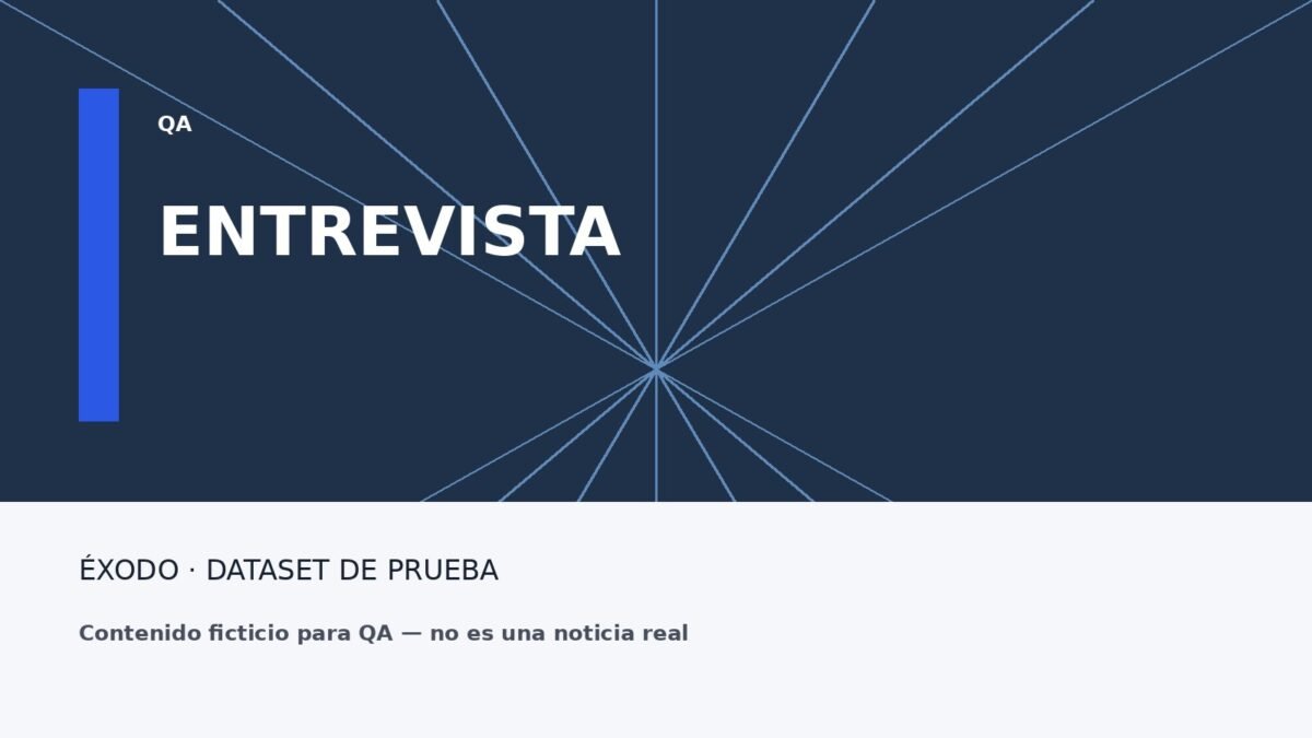 Imagen ficticia de prueba para una entrevista