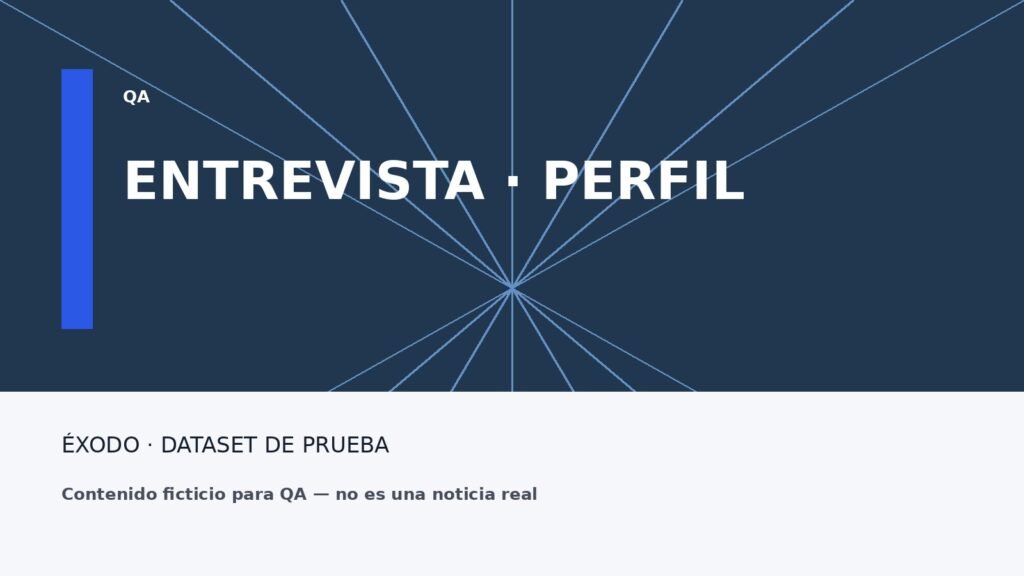 Imagen ficticia de prueba para una entrevista de perfil