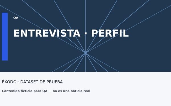 Imagen ficticia de prueba para una entrevista de perfil