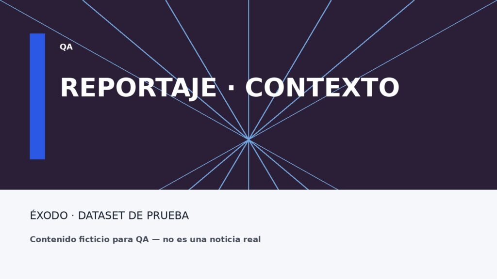 Imagen ficticia de contexto para un reportaje